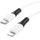 Дата кабель Hoco X82 Silicone Type-C to Lightning 20W (1m) White