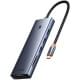 Перехідник HUB Baseus UltraJoy 10-Port (Type-C to HDMI+VGA+USB3.0*3+PD+RJ45+SD/TF3+3.5mm) (80C8) Slate Grey Перехідник HUB Baseus UltraJoy 10-Port (Type-C to HDMI+VGA+USB3.0*3+PD+RJ45+SD/TF3+3.5mm) (80C8) Slate Grey