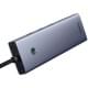 Перехідник HUB Baseus UltraJoy 10-Port (Type-C to HDMI+VGA+USB3.0*3+PD+RJ45+SD/TF3+3.5mm) (80C8) Slate Grey Перехідник HUB Baseus UltraJoy 10-Port (Type-C to HDMI+VGA+USB3.0*3+PD+RJ45+SD/TF3+3.5mm) (80C8) Slate Grey