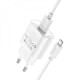 МЗП Hoco C109A Fighter QC3.0 18W (1USB-A) + кабель USB to MicroUSB White