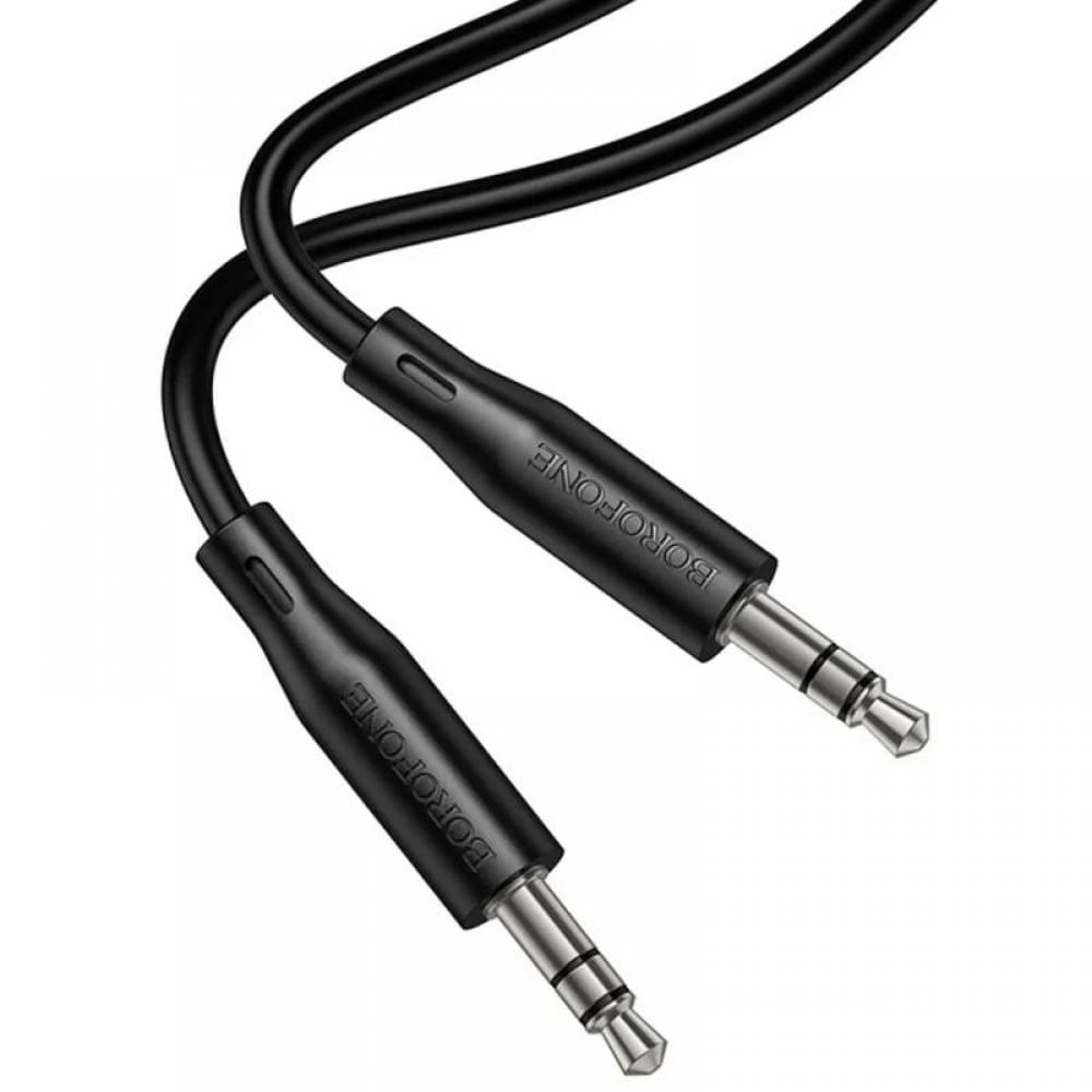 Аудіо кабель Aux Borofone BL25 Nice (1m) Black