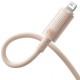 Дата кабель Baseus Habitat Series Fast Charging Type-C to Lightning 20W (2m) (P10360201) Wheat Pink Дата кабель Baseus Habitat Series Fast Charging Type-C to Lightning 20W (2m) (P10360201) Wheat Pink