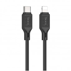 Дата кабель Hoco X90 Cool silicone Type-C to Lightning 20W (1m) Black
