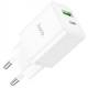 МЗП Hoco N28 Founder 20W Type-C + USB White