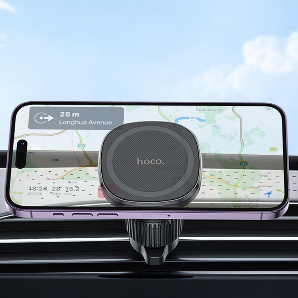 Автотримач Hoco H34 Cheeatag magnetic ring (air outlet) Black