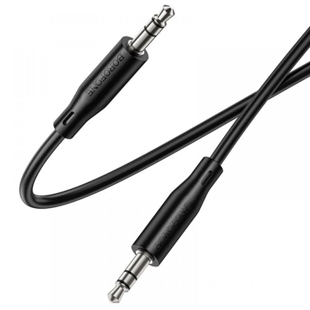 Аудіо кабель Aux Borofone BL25 Nice (1m) Black