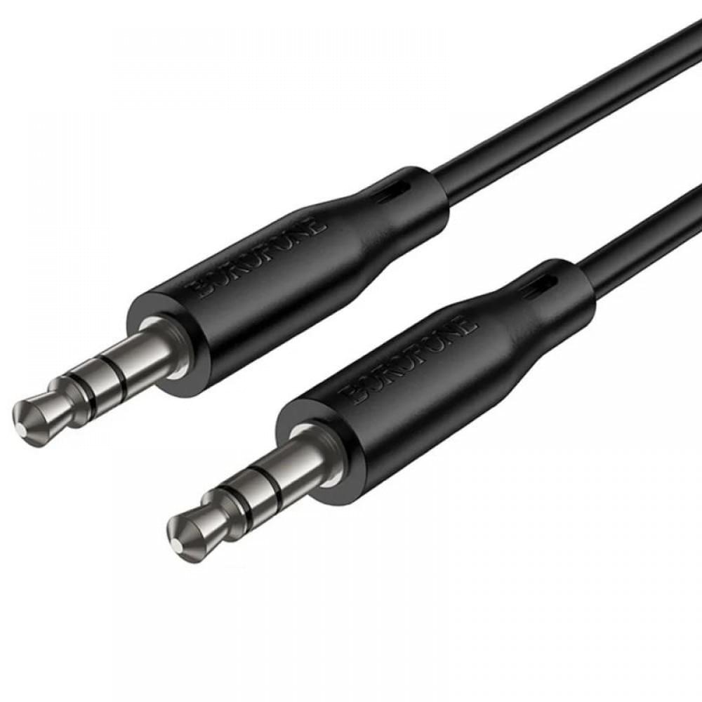 Аудіо кабель Aux Borofone BL25 Nice (1m) Black