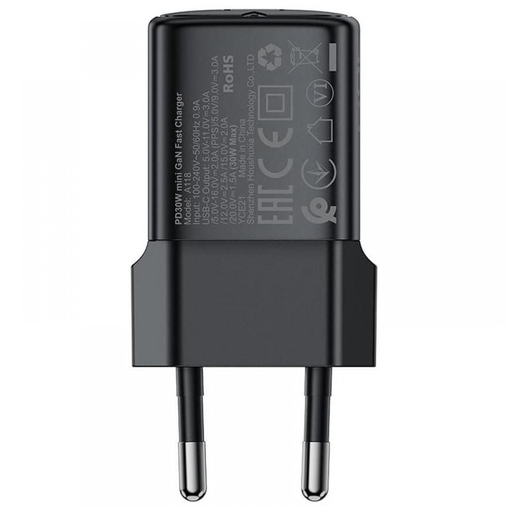 МЗП Acefast A118 PD30W GaN (1USB-C) Black