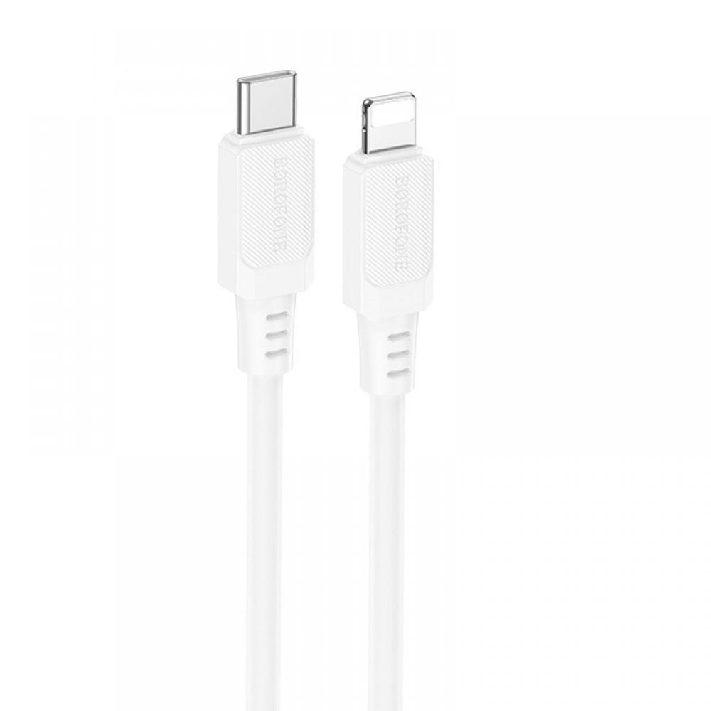 Дата кабель Borofone BX115 Lotto Type-C to Lightning 27W (1m) White