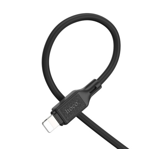 Дата кабель Hoco X90 Cool silicone Type-C to Lightning 20W (1m) Black