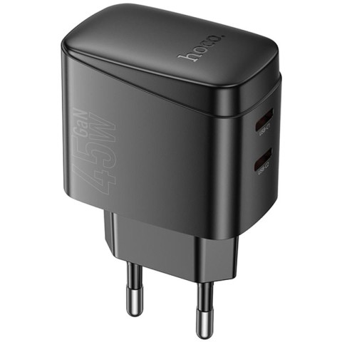 МЗП Hoco CS62A Bright PD45W (2USB-C) Black