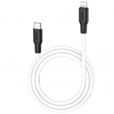 Дата кабель Hoco X21 Plus Silicone Type-C to Lightning (1m) Чорний / Білий