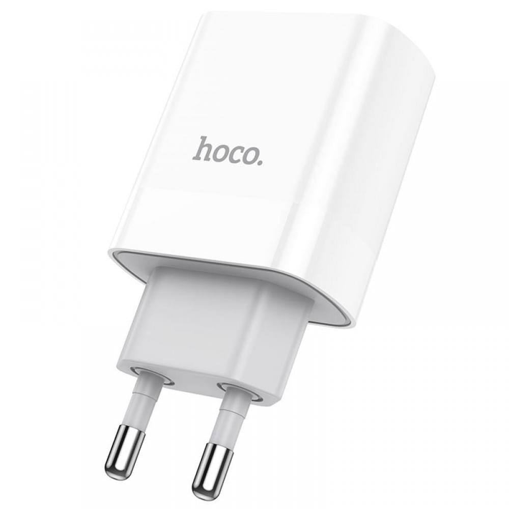 МЗП Hoco C80A Plus Rapido PD20W+QC3.0 (1USB-A/1C) White
