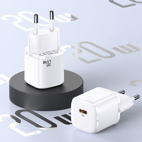 МЗП Usams US-CC124 T36 20W Super Si (1USB-C) Білий