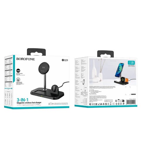 БЗП Borofone BQ29 Feliz 3in1 Black