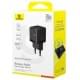 МЗП Baseus Palm Fast Charger 30W (1USB-A/1C) (P1011160A) Cluster Black