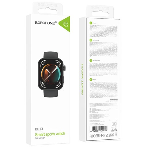 Смарт-годинник Borofone BD13 Smart sports watch (call version) Black