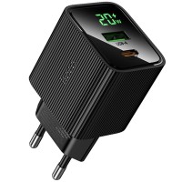 МЗП Hoco CS83A Excellent with digital display PD20W+QC3.0 (1USB-A/1C) Black