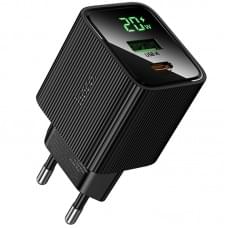 МЗП Hoco CS83A Excellent with digital display PD20W+QC3.0 (1USB-A/1C) Black