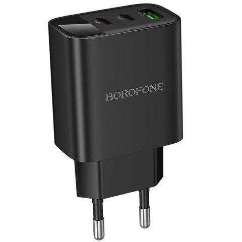 МЗП Borofone BA98A Ilustre with digital display PD30W (1USB-A/2C) Black