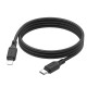 Дата кабель Hoco X90 Cool silicone Type-C to Lightning 20W (1m) Black