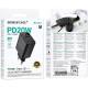 МЗП Borofone BA96A Ilustre with digital display PD20W+QC3.0 (1USB-A/1C) Black