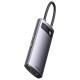 Перехідник HUB Baseus Metal Gleam Series 6-in-1 Multifunctional Type-C (CAHUB-CW) Gray Перехідник HUB Baseus Metal Gleam Series 6-in-1 Multifunctional Type-C (CAHUB-CW) Gray