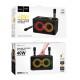 Bluetooth колонка Hoco HA8 Ave outdoor + два мікрофона Black