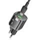 МЗП Borofone BN17 Sunlight PD20W+QC3.0 (1Type-C/1USB) + Type-C to Type-C Transparent black