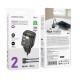 МЗП Borofone BN17 Sunlight PD20W+QC3.0 (1Type-C/1USB) + Type-C to Lightning Transparent black