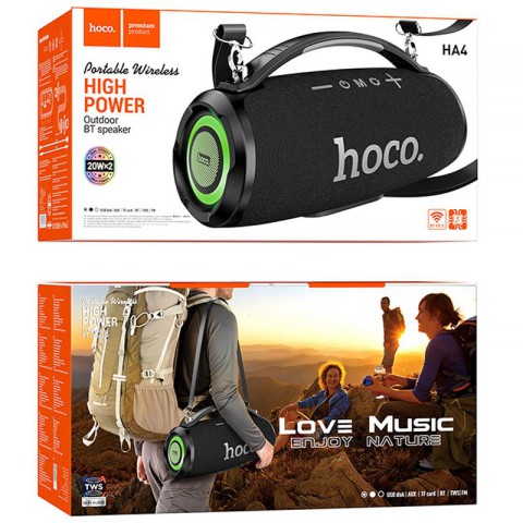 Bluetooth колонка Hoco HA4 mini Surge outdoor Black