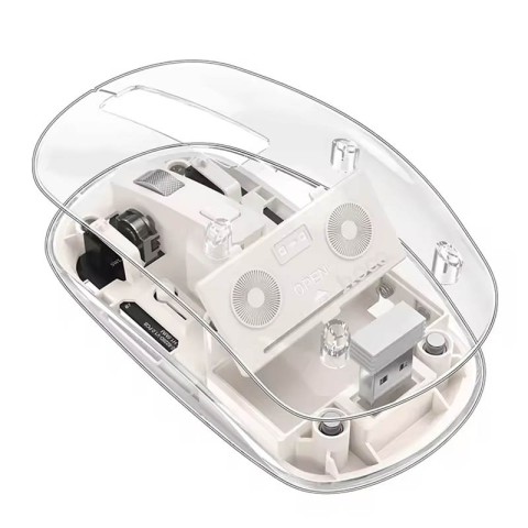 Миша бездротова Hoco GM29 Mysterios Bluetooth + 2.4G Space White