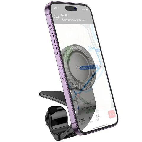 Автотримач Hoco H60 Show ring magnetic (dashboard) Black