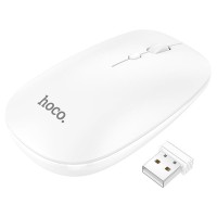 Миша Hoco GM15 Art (2.4G / BT Wireless dual channel) Білий