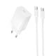 МЗП Borofone BAS75A Source PD30W (1USB-C) + кабель Type-C to Type-C White