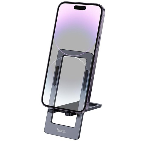Підставка для телефону Hoco HD11 Volar metal folding Metal grey