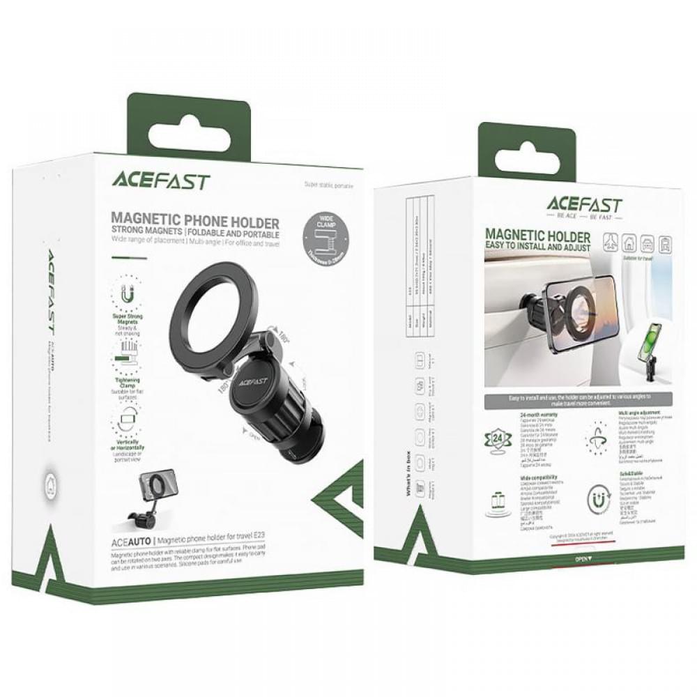 Магнітний тримач для телефону Acefast E23 Magnetic for Travel Black