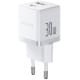 МЗП Baseus Palm Fast Charger 30W (1USB-A/1C) (P1011160A) Moon White