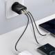 МЗП Baseus Compact Quick Charger 30W QC+ PD (1Type-C + 2USB) (CCXJ-E) Чорний