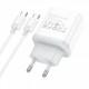 МЗП Hoco C104A PD20W (1USB-C) + кабель Type-C to Type-C White