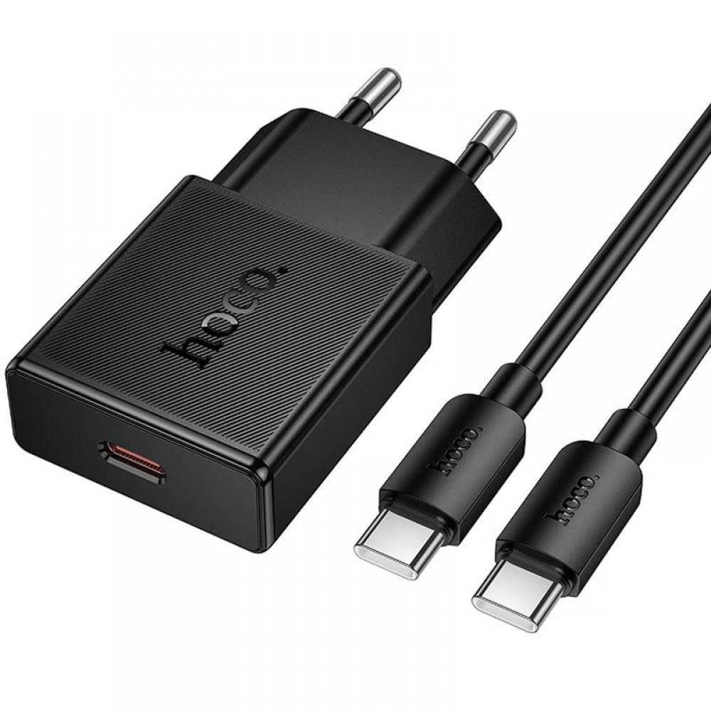 МЗП Hoco N74 Speed ultra-thin PD25W (1USB-C) + кабель Type-C to Type-C Black