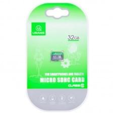 Карта памяти Usams US-ZB094 (TF High Speed Card) microSDHC Class 10 - 32GB (без адаптера)
