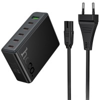 МЗП Hoco C152A Modern PD70W 6in1 (5USB-C і 1USB-A) Black