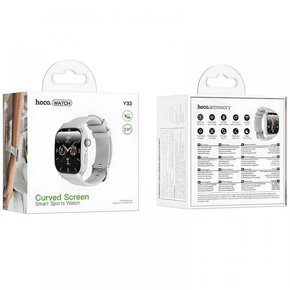 Смарт-годинник Hoco Smart Watch Y33 Smart sports watch (call version) Silver
