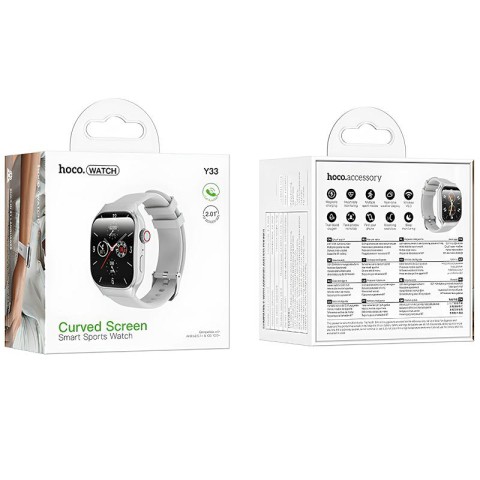 Смарт-годинник Hoco Y33 Smart sports watch (call version) Silver