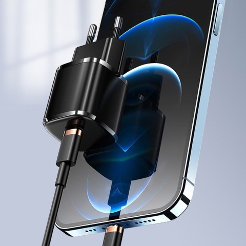 МЗП Usams US-CC124 T36 20W Super Si (1USB-C) Чорний