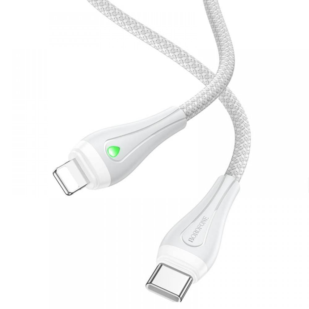 Дата кабель Borofone BX100 Advantage 27W Type-C to Lightning (1m) Gray