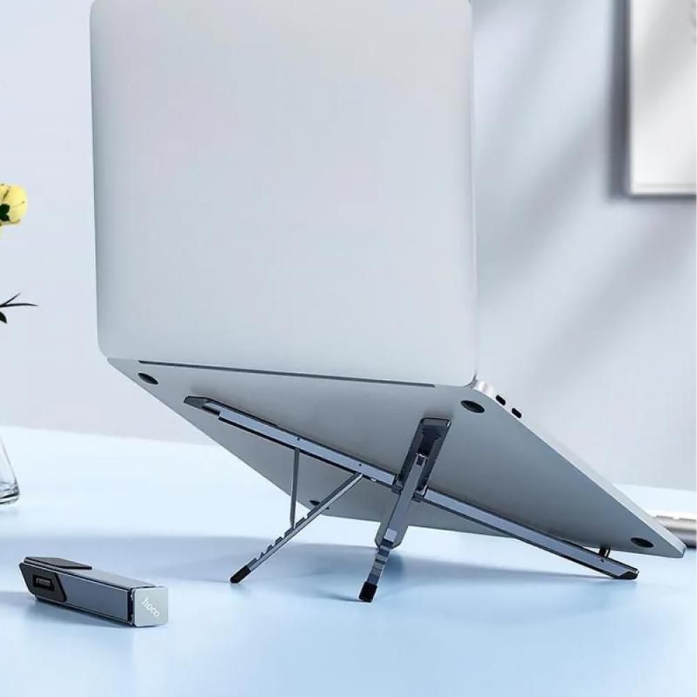 Підставка для ноутбуку Hoco HD9 Metal gray