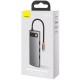 Перехідник HUB Baseus Metal Gleam Series 8-in-1 Multifunctional Type-C (CAHUB-CV0G) Gray