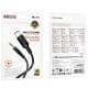 Аудіо кабель Aux Borofone BL25B Nice (Type-C to AUX 3.5mm) (1m) Black